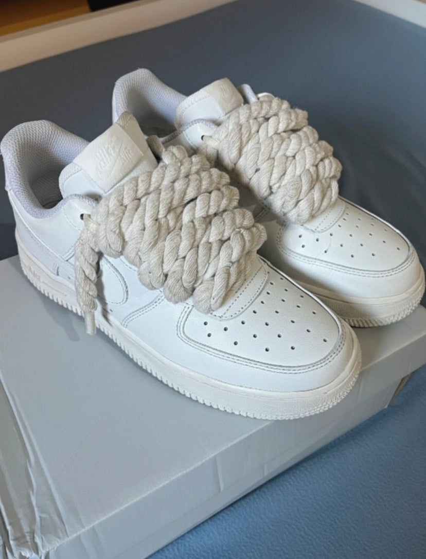 Air Force 1 + cordones anchos